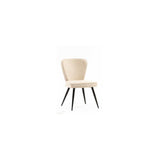 BRAGA FABRIC DINING CHAIR LINEN