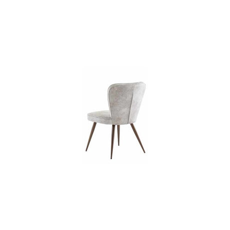 FLAVIA SOFT VELVET DINING CHAIR LINEN