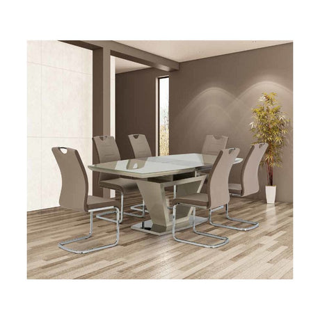 BORDEAUX LATTE 1.6M (+0.4M) EXTENDING DINING TABLE