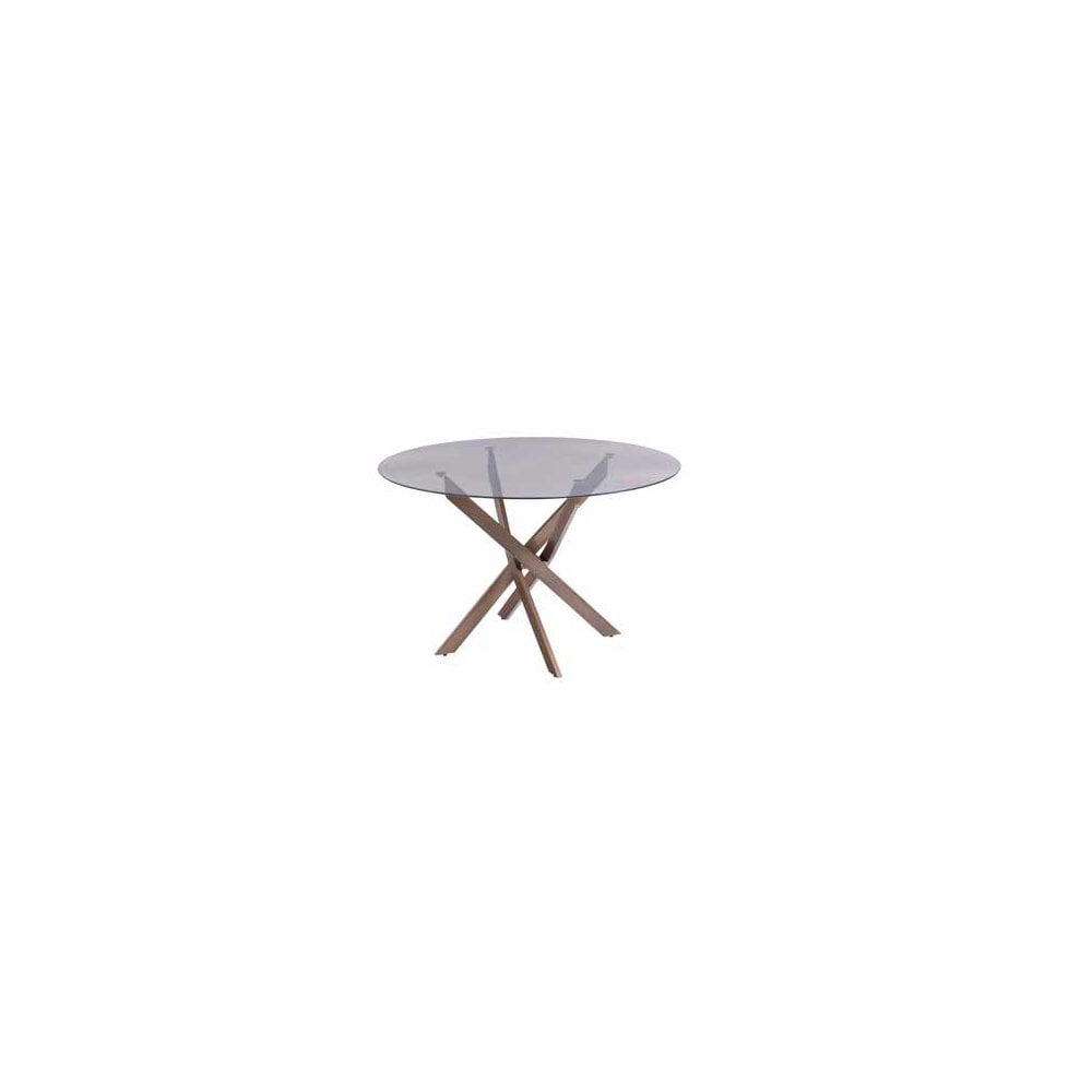 BRISBANE BROWN TINTED GLASS / BRUSH BRASS LEG