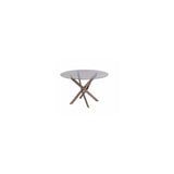 BRISBANE BROWN TINTED GLASS / BRUSH BRASS LEG