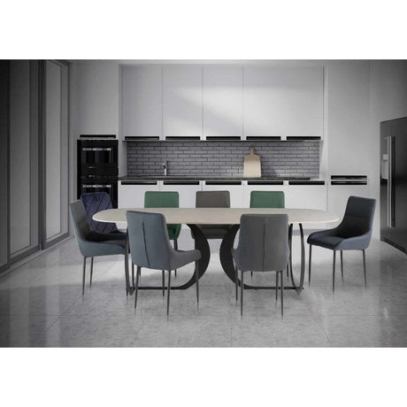 NEWARK GREY 2.4M DINING TABLE