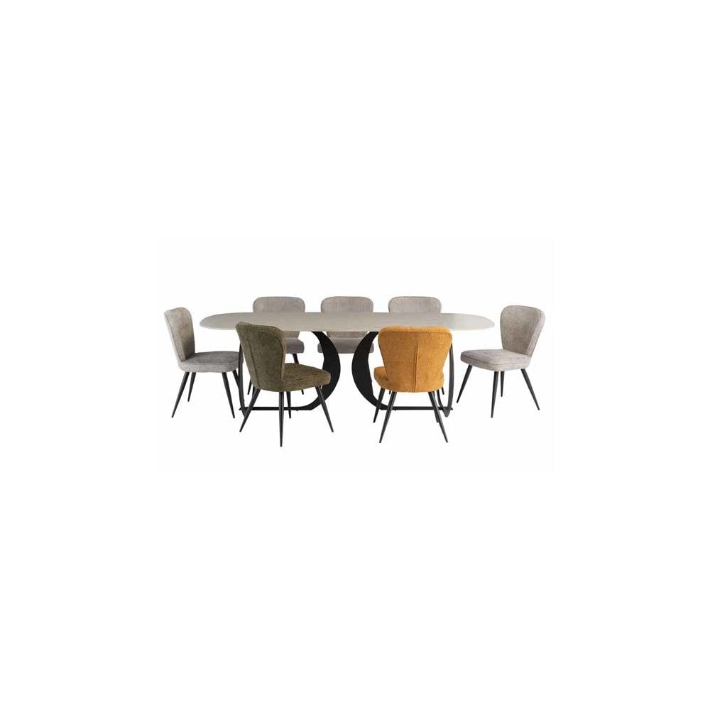 NEWARK GREY 2.4M DINING TABLE