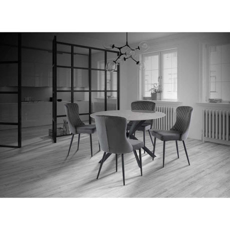 TRIBECA GREY 1.2M ROUND DINING TABLE