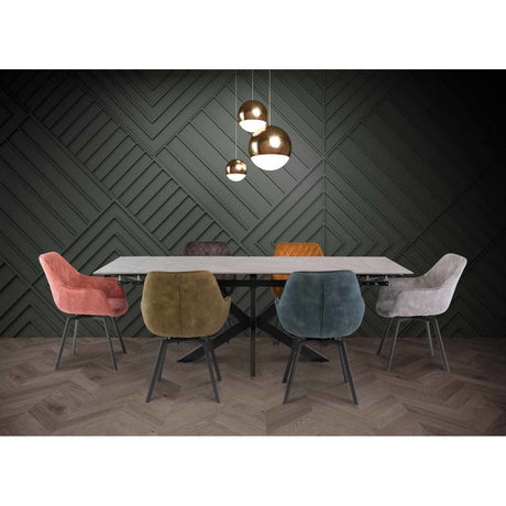 GREENWICH GREY 1.7M (+0.5M) EXTENDING DINING TABLE