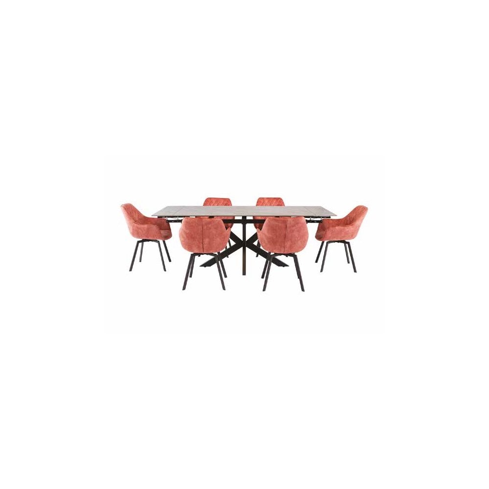 GREENWICH GREY 1.7M (+0.5M) EXTENDING DINING TABLE