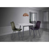 PALERMO REBECCA SNOW WHITE 0.75M SQUARE DINING TABLE