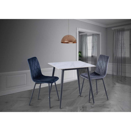 PALERMO REBECCA GREY 0.75M SQUARE DINING TABLE