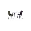 PALERMO REBECCA GREY 0.75M SQUARE DINING TABLE