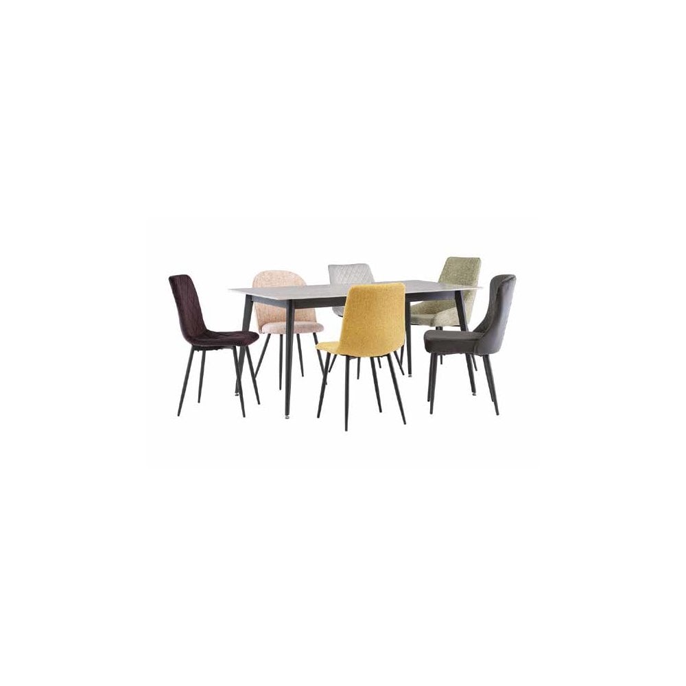 TIRANA REBECCA GREY 1.6M DINING TABLE