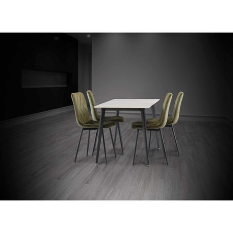 TIRANA KASS GOLD 1.3M DINING TABLE