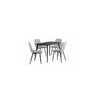 TIRANA MOONEY MATT BLACK 1.3M DINING TABLE