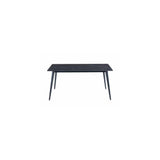TIRANA MOONEY MATT BLACK 1.6M DINING TABLE