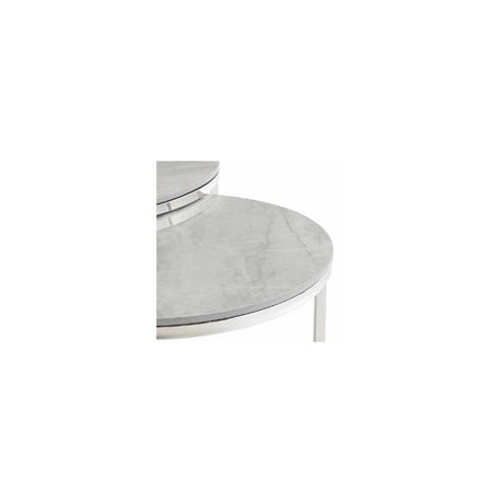 OSLO VILAS GREY ROUND COFFEE TABLE SET