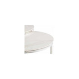 OSLO ITALY WHITE ROUND COFFEE TABLE SET