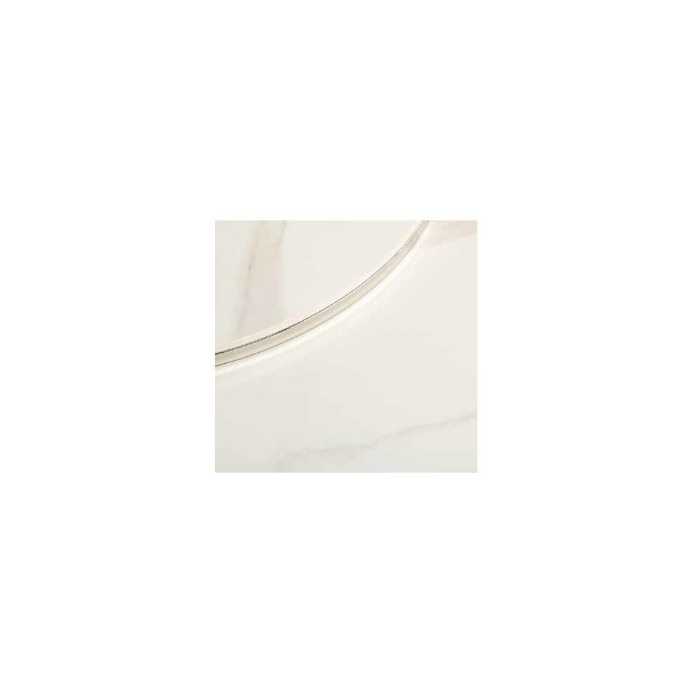 OSLO ITALY WHITE ROUND COFFEE TABLE SET