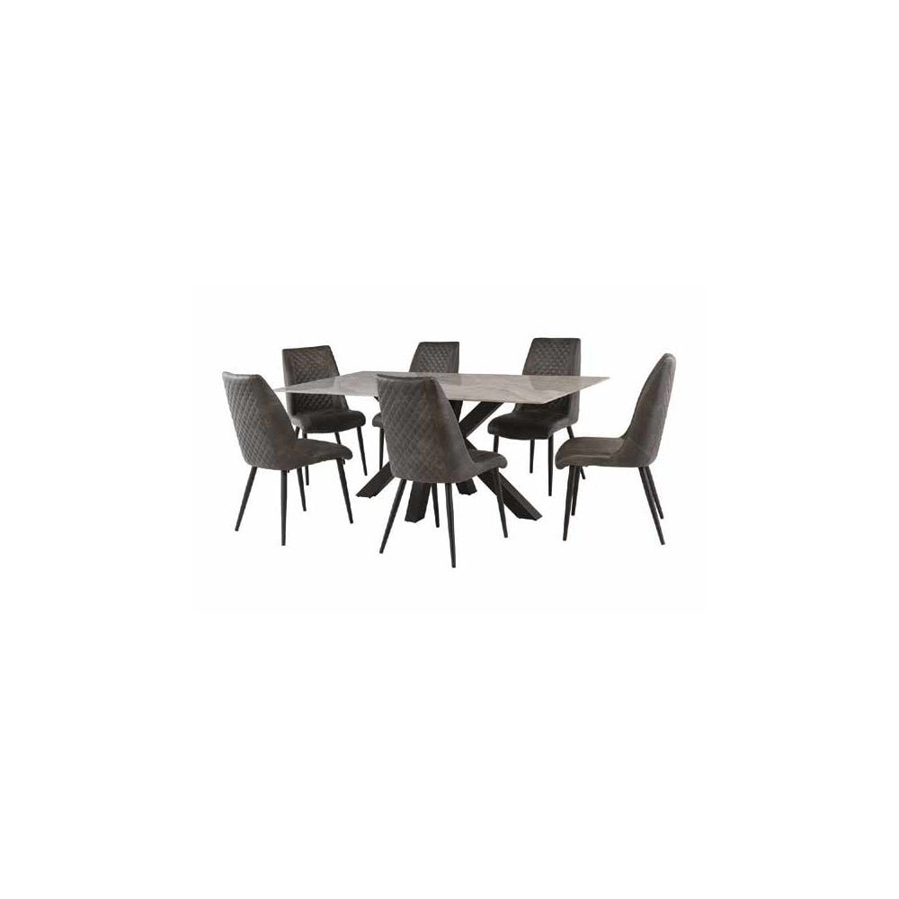 DETROIT GREY 1.8M DINING TABLE