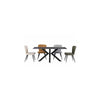 DETROIT BLACK 1.8M ROUND DINING TABLE
