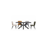 DETROIT BLACK 1.8M ROUND DINING TABLE