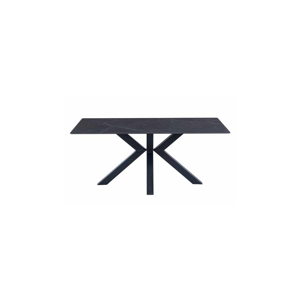 DETROIT BLACK 1.8M ROUND DINING TABLE