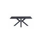 DETROIT BLACK 1.8M ROUND DINING TABLE
