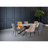 TORONTO GREY/BLACK LEG 1.6M DINING TABLE