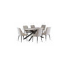 TORONTO GREY/BLACK LEG 1.6M DINING TABLE
