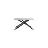 TORONTO GREY/BLACK LEG 1.6M DINING TABLE
