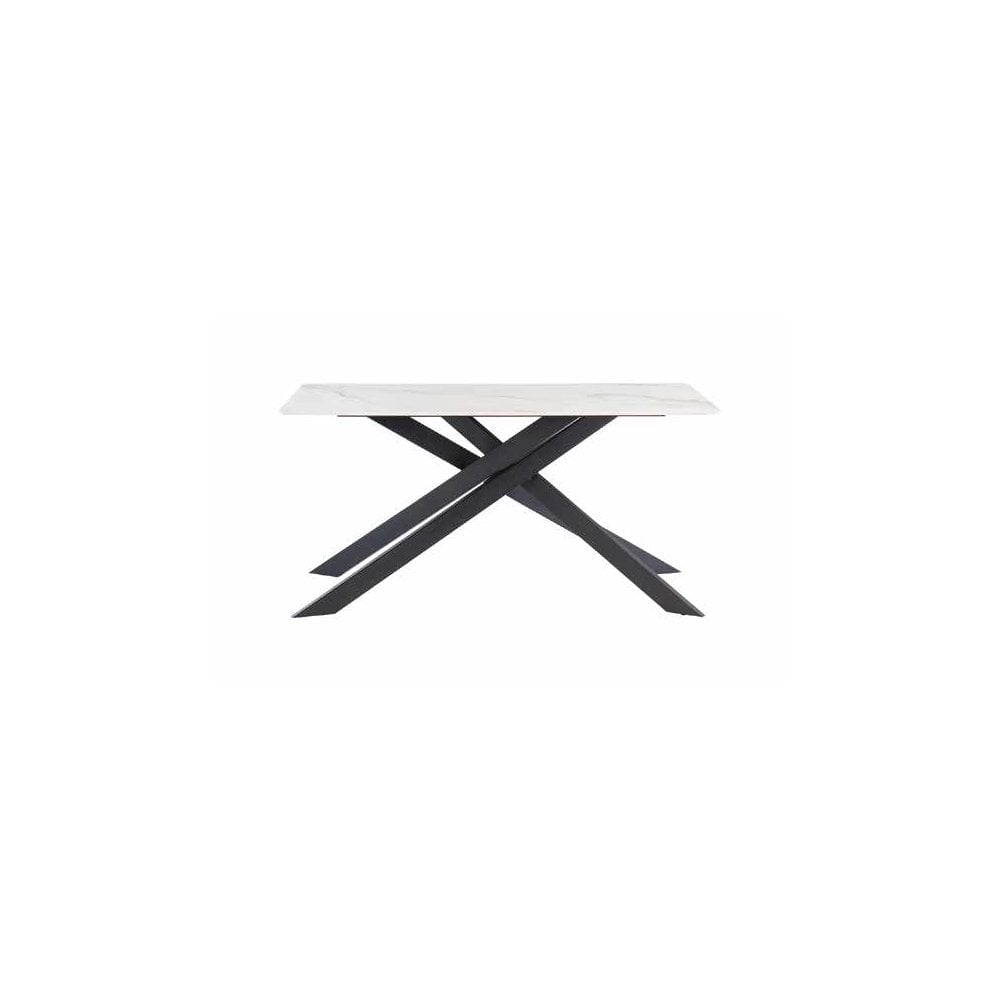 TORONTO GOLD/BLACK LEG 1.6M DINING TABLE