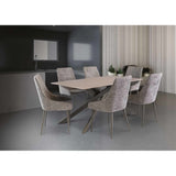 TORONTO MATT GREY/GREYLEG 1.6M DINING TABLE