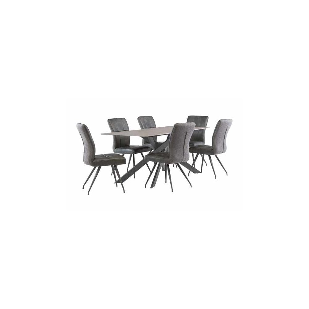 TORONTO MATT GREY/GREYLEG 2M DINING TABLE