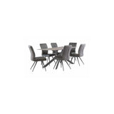 TORONTO MATT GREY/GREYLEG 2M DINING TABLE