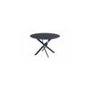NAPLES MOONEY BLACK MARBLE EFFECT 1.2M ROUND DINING TABLE