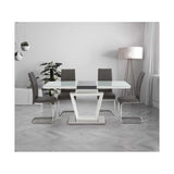 TURIN GREY 1.4M (+0.4M) EXTENDING DINING TABLE