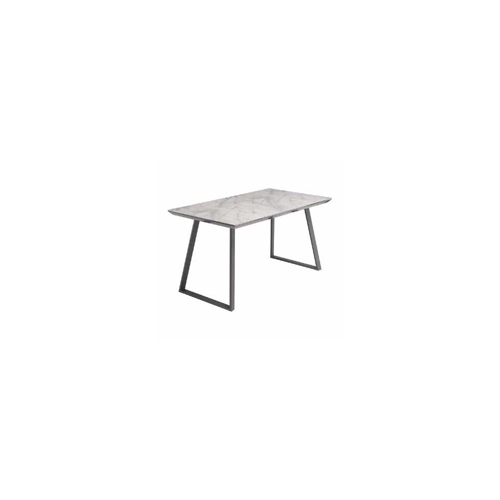 MUNICH GREY MARBLE/GREY LEG 1.4M DINING TABLE