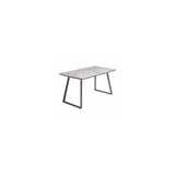 MUNICH GREY MARBLE/GREY LEG 1.4M DINING TABLE