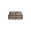 COPENHAGEN GREY LEATHER ELECTRIC RECLINER 3-SEATER