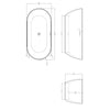 Graphite Summit Black Freestanding Bath