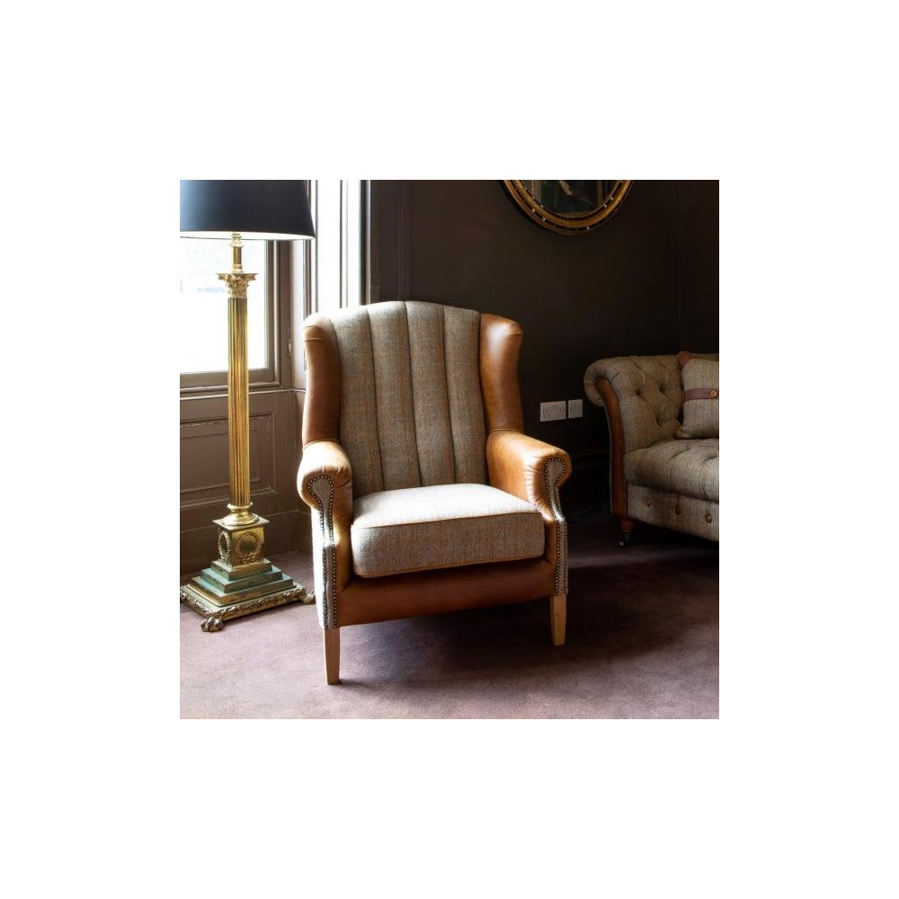 Fluted Wing Armchair (3HTW Hunting Lodge)