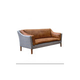 Malone Large 2 Seater HTW & Brown Tan Leather ()