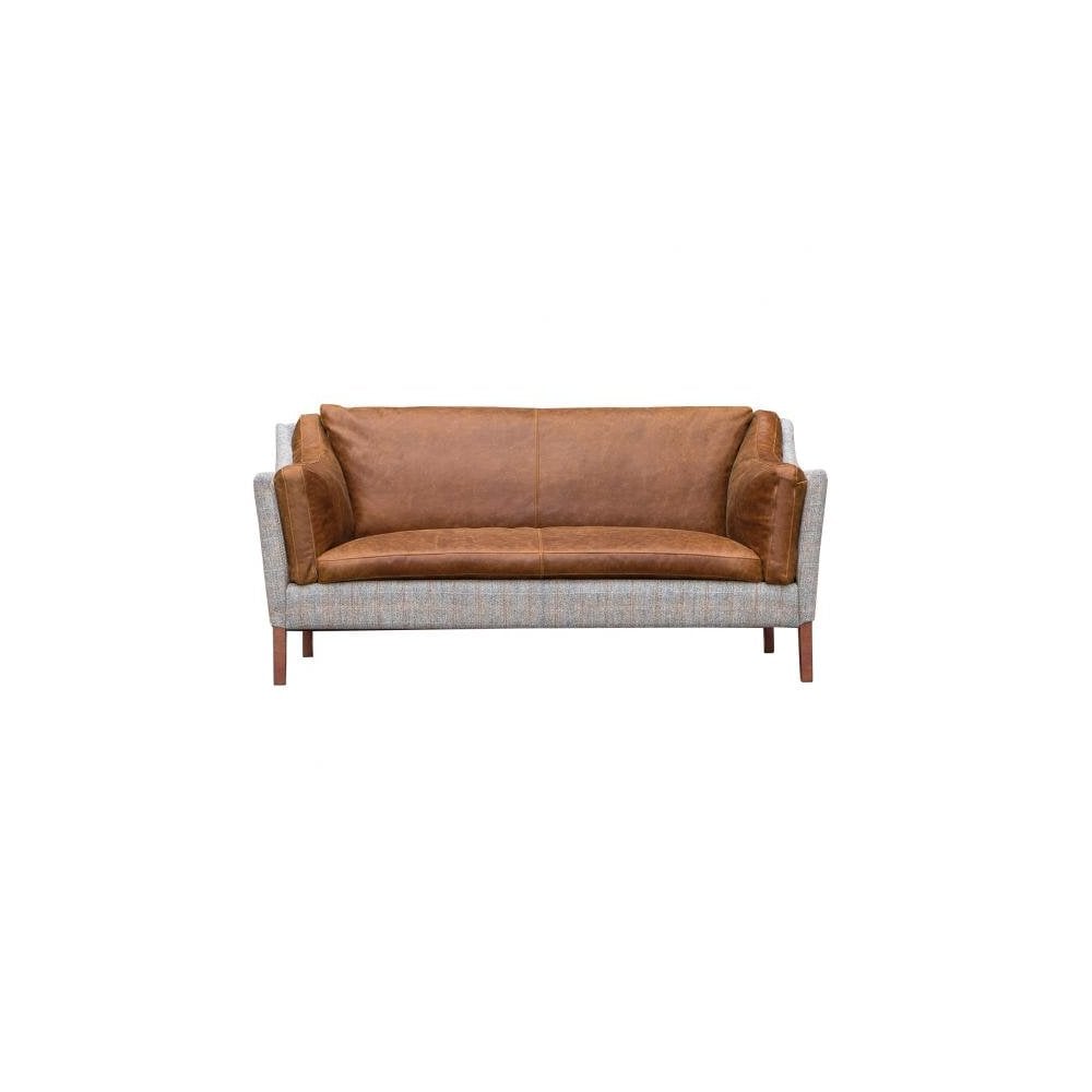 Malone Large 2 Seater HTW & Brown Tan Leather ()
