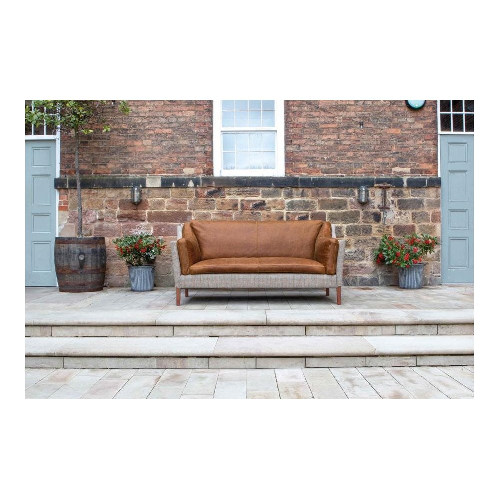 Malone Large 2 Seater HTW & Brown Tan Leather ()