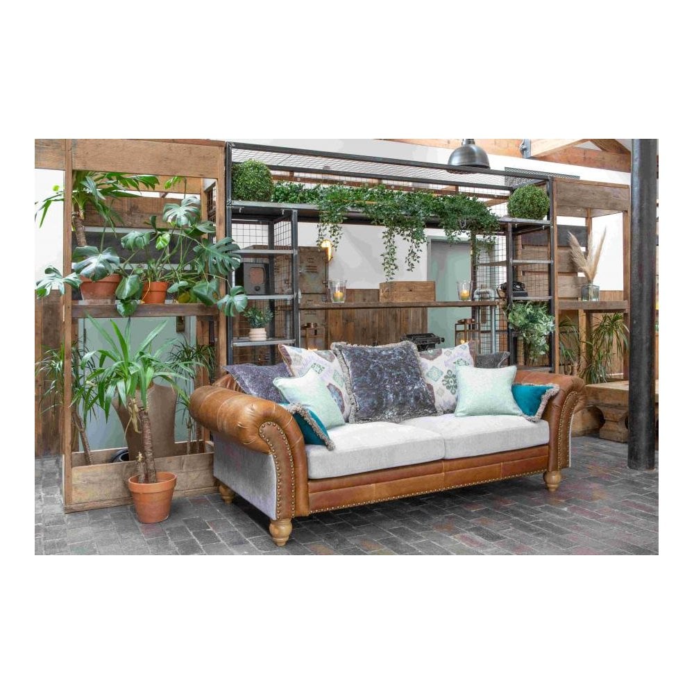 Brompton 3 Seater Sofa Grey Fabrics + 3L