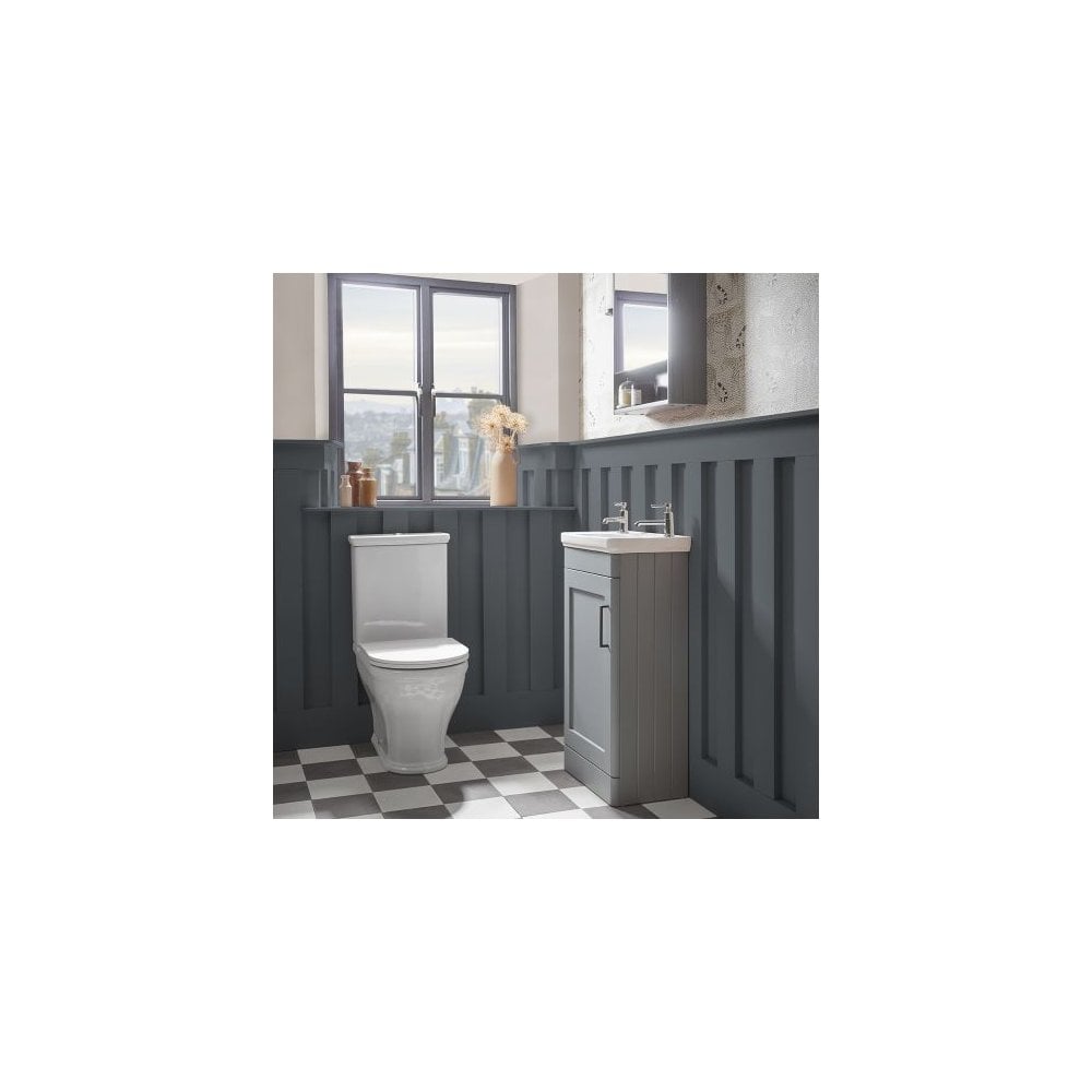 Marston Cloakroom Vanity Unit Matt Spruce