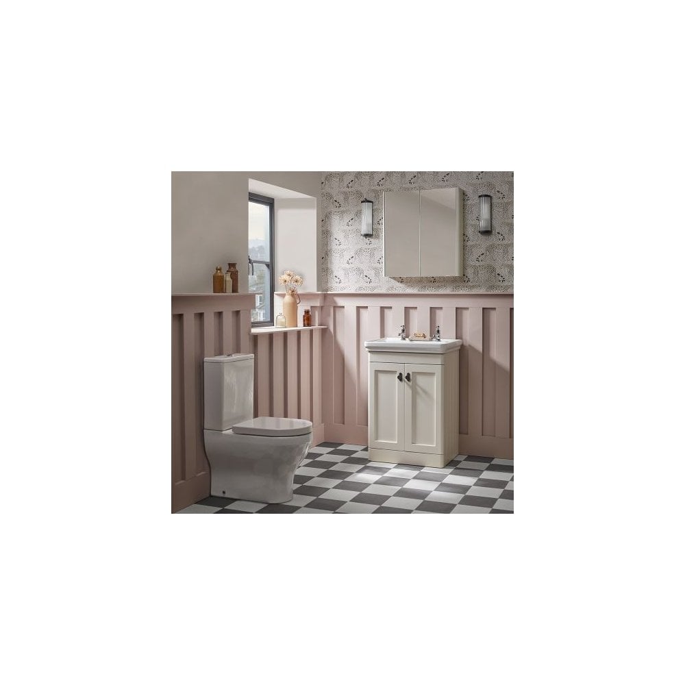 Marston 600 Double Door Cabinet Paper White