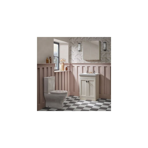 Marston 600 Double Door Cabinet Paper White