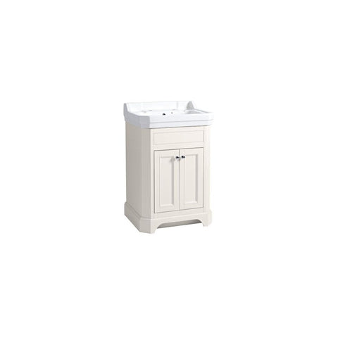 Vitoria 600 Freestanding Vanity Unit Linen White