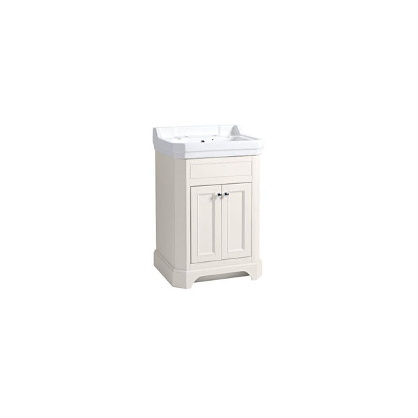Vitoria 600 Freestanding Vanity Unit Linen White