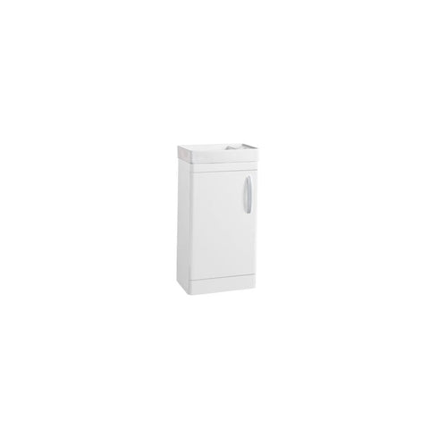 Compass 450 Cloakroom Vanity Unit Gloss White