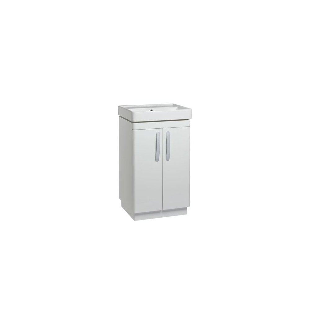 Compass 500 Freestanding Vanity Unit Gloss White